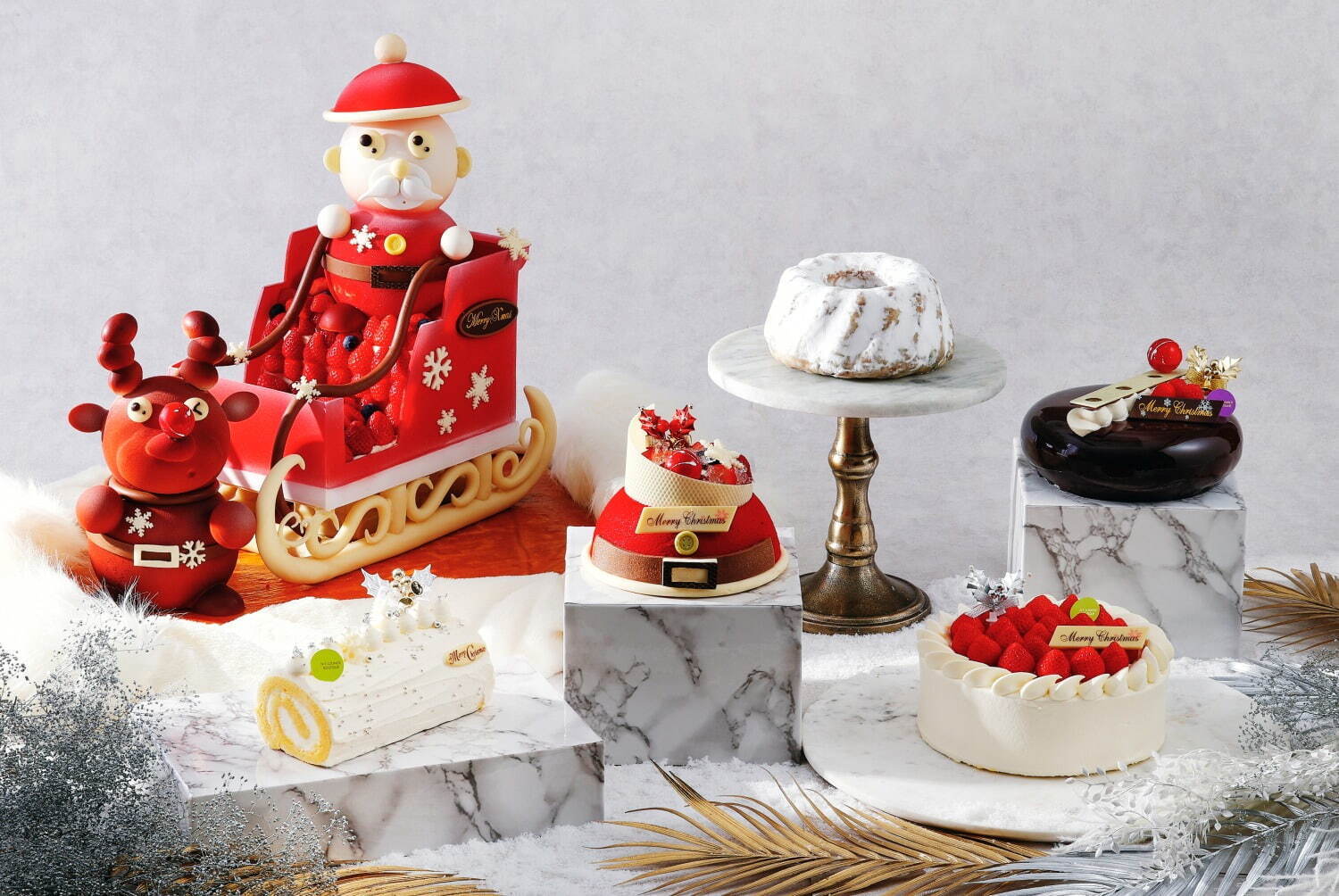 ホテル インターコンチネンタル 東京ベイの22年クリスマスケーキ、チョコ細工の“特大サンタ”ケーキ｜写真8