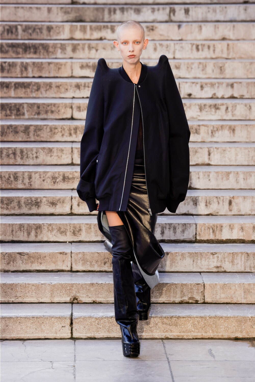 ポイント5倍 RICK OWENS リック オウエンス Nero Rick owens 'prong' top in cupro jersey  トップス レディース 春夏2023 RP01C5120 BZP2 ik：BRANDSHOP・クラージュ店
