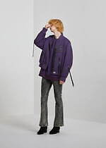 シャリーフの22年秋冬新作、編み上げディテールを施したチェック柄シャツ＆オーバーサイズブルゾンなど｜写真41