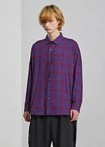 シャリーフの22年秋冬新作、編み上げディテールを施したチェック柄シャツ＆オーバーサイズブルゾンなど｜写真22