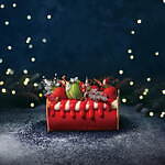 京王百貨店22年クリスマスケーキ、”真っ赤”ないちごムースケーキ＆白熊型チーズケーキ｜写真1