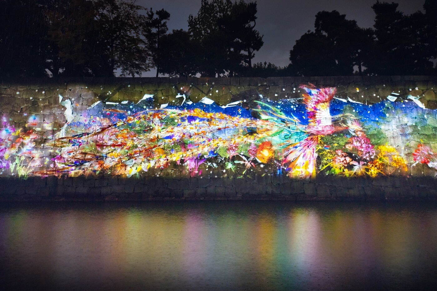 京都・二条城で「ネイキッド フラワーズ 2022」デジタルアートやライトアップで幻想的に彩る｜写真4