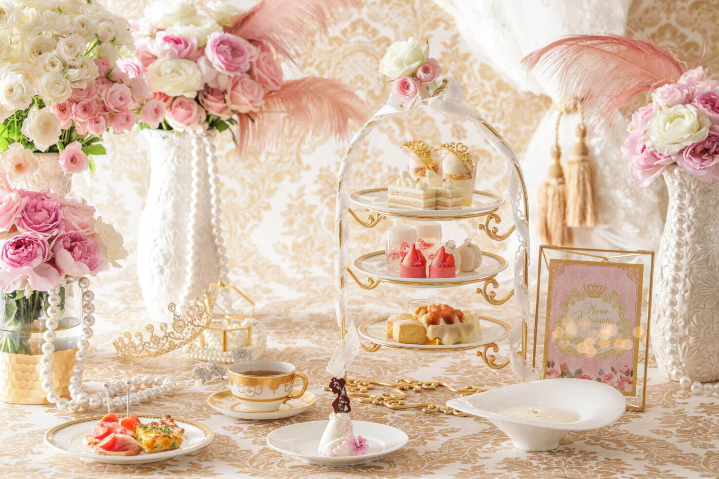 サラダ｜マリー・アントワネット＆ウエディング着想のアフタヌーンティー、ストリングスホテル 八事 NAGOYA