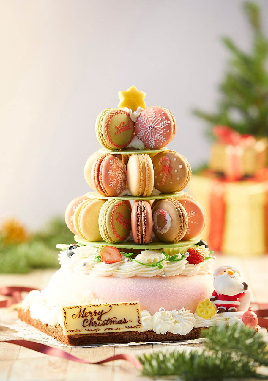 ハイアット リージェンシー 東京のクリスマスケーキ2022、飾りつけを楽しむマカロンツリーなど｜写真6