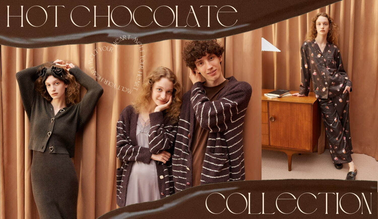 上下セット〉SNIDEL HOME チョコモチーフ ルームウェア ルーム