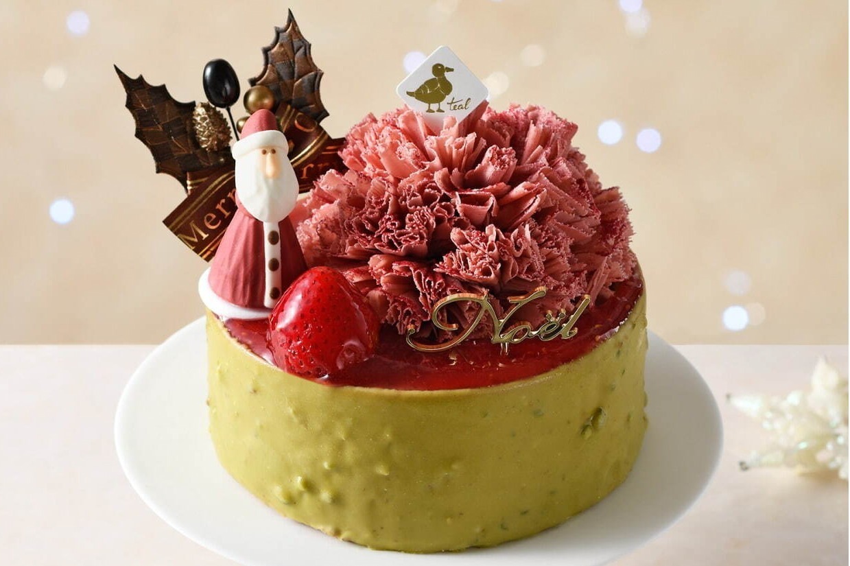銀座三越のクリスマスケーキ2022、繊細な”花のチョコ”が咲く