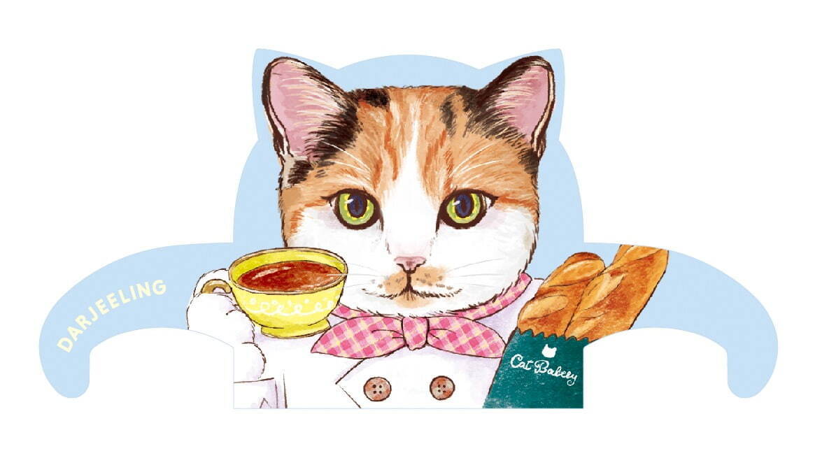 “着せ替えできる”猫型ティーバッグ、パン＆魚屋を営むネコ店主の紅茶「キャットタウン」｜写真2