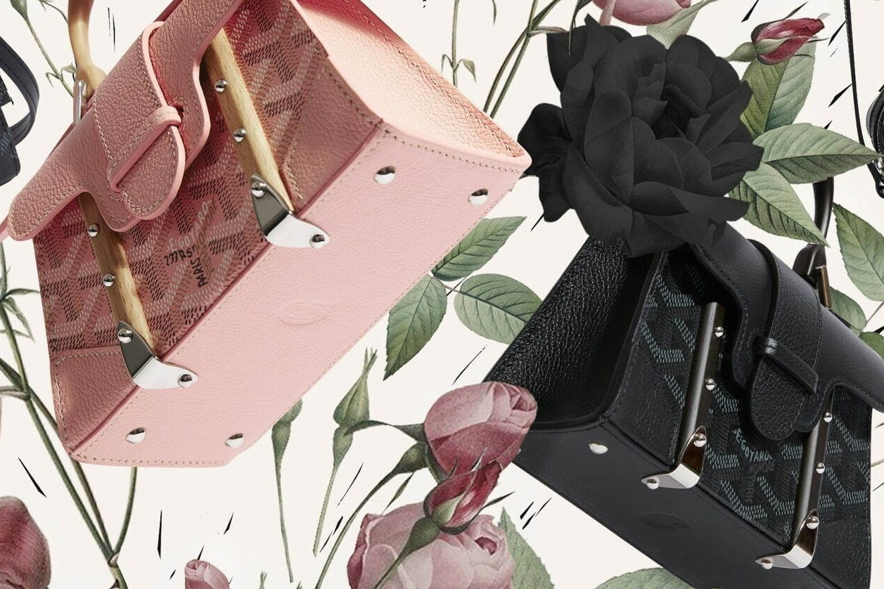 ゴヤール限定「ジェットブラック＆パウダーピンク」ナノサイズバッグ＆小物入れ付トートなど