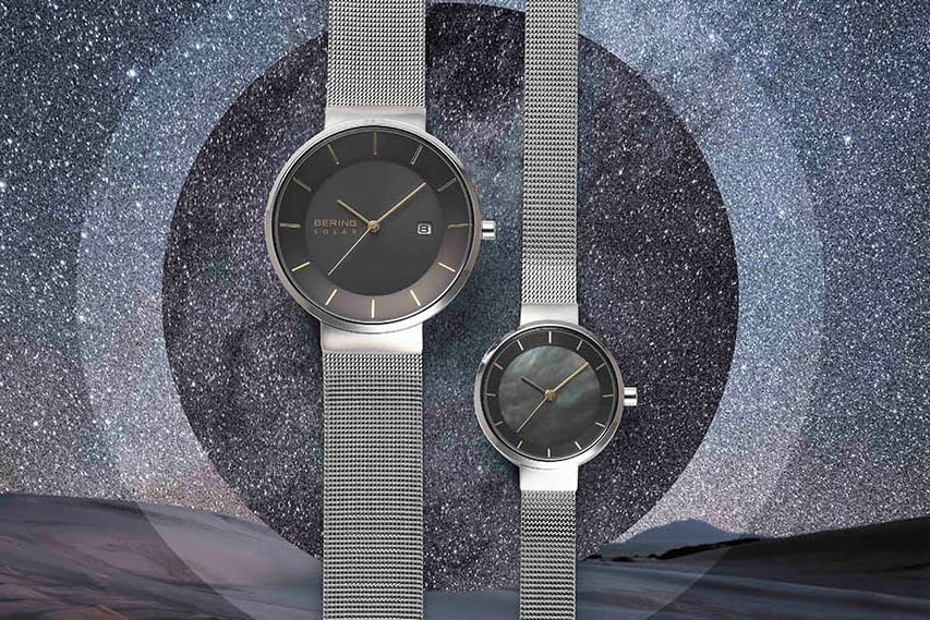 ベーリングの腕時計「スカンジナビアン ソーラー」スレートグレイ×イエローゴールドの新色