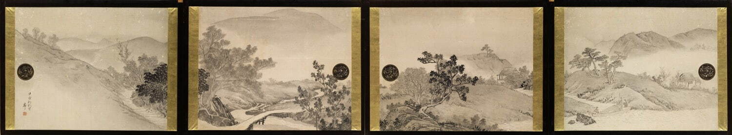 円山応挙《山水図小襖》東京国立博物館 Image: TNM Image Archives