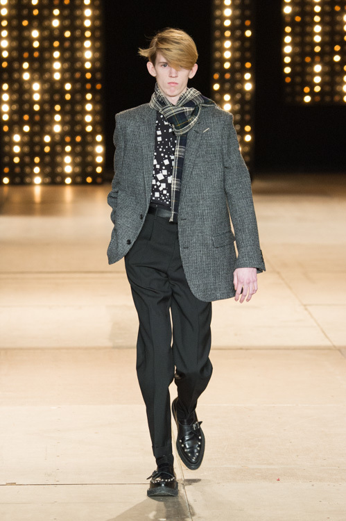 サンローラン(Saint Laurent) 2014-15年秋冬メンズコレクション シルエット - 写真4