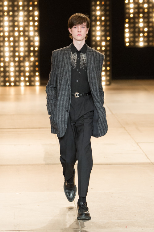 サンローラン(Saint Laurent) 2014-15年秋冬メンズコレクション シルエット - 写真23