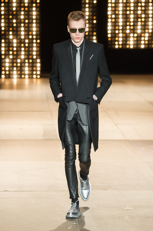 サンローラン(Saint Laurent) 2014-15年秋冬メンズコレクション シルエット - 写真42