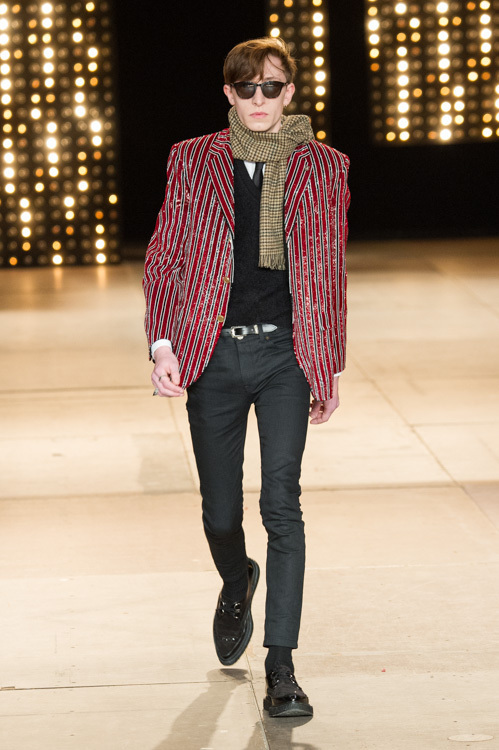 サンローラン(Saint Laurent) 2014-15年秋冬メンズコレクション シルエット - 写真48