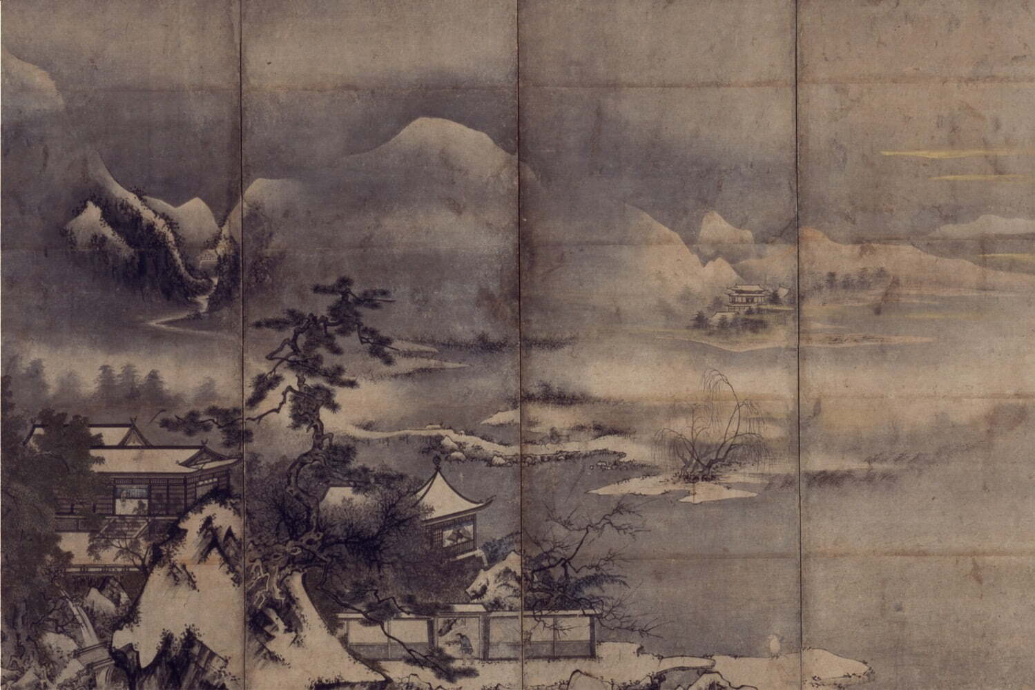 室町絵画の残像 特別展「将軍家の襖絵」根津美術館で - 室町後期〜江戸期の屏風