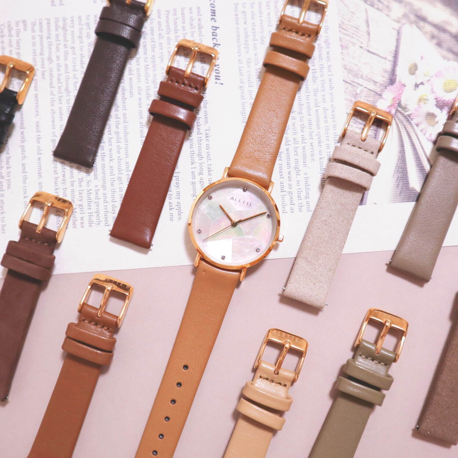 アレットブランの腕時計リリーコレクションに“選べる色”の