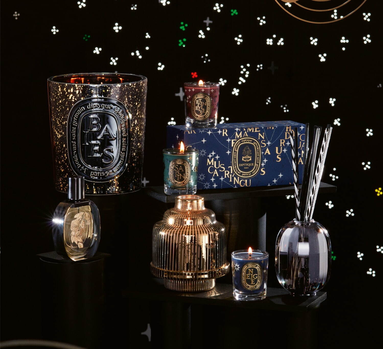 Diptyque クリスマス限定 キャンドル3種入り　70g×18個