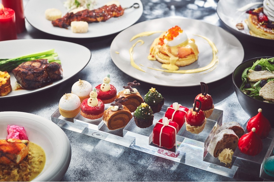 サラダ｜キンプトン新宿東京のクリスマスアフタヌーンティー“ハーブ×チーズ”がテーマのスイーツ9種