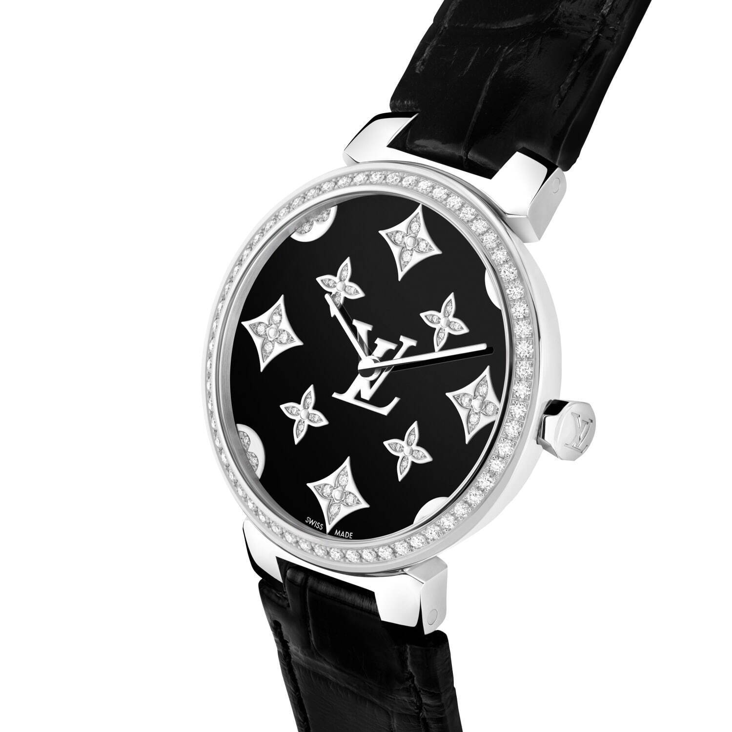 ルイヴィトン【LOUIS VUITTON】R15233 タンブールスリム 時計 ラバー
