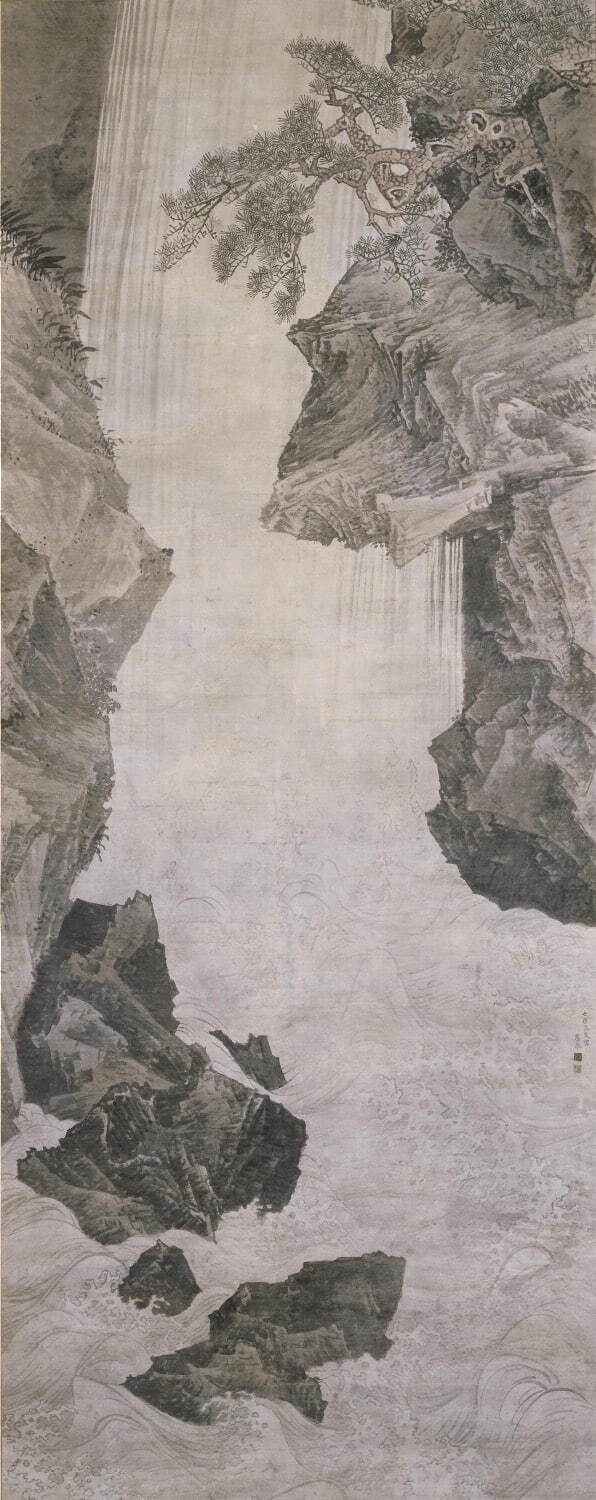 《大瀑布図》円山応挙 1772年(安永元年) 相国寺蔵 重要文化財［展示期間 12月27日(火)〜1月22日(日)］