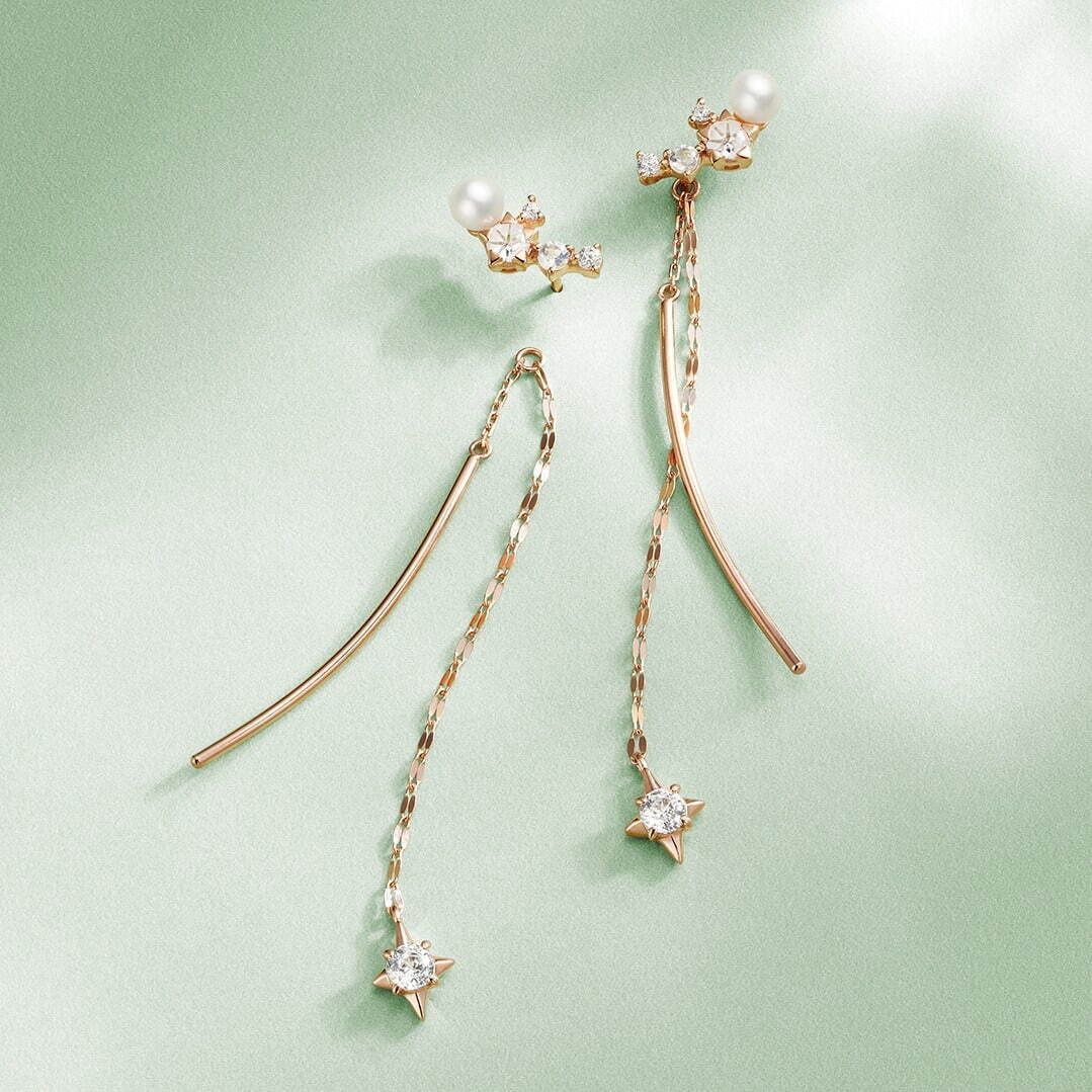 SV(PGc) Pierced Earrings/CZ/Feldspar/Pearl 20,900円