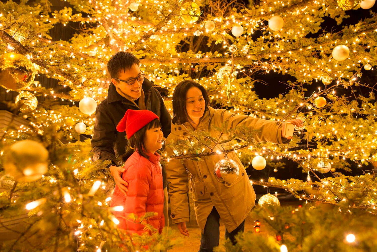 軽井沢星野エリア2022年クリスマス、「やどりぎ」のイルミネーション＆高さ10mのクリスマスツリー｜写真4