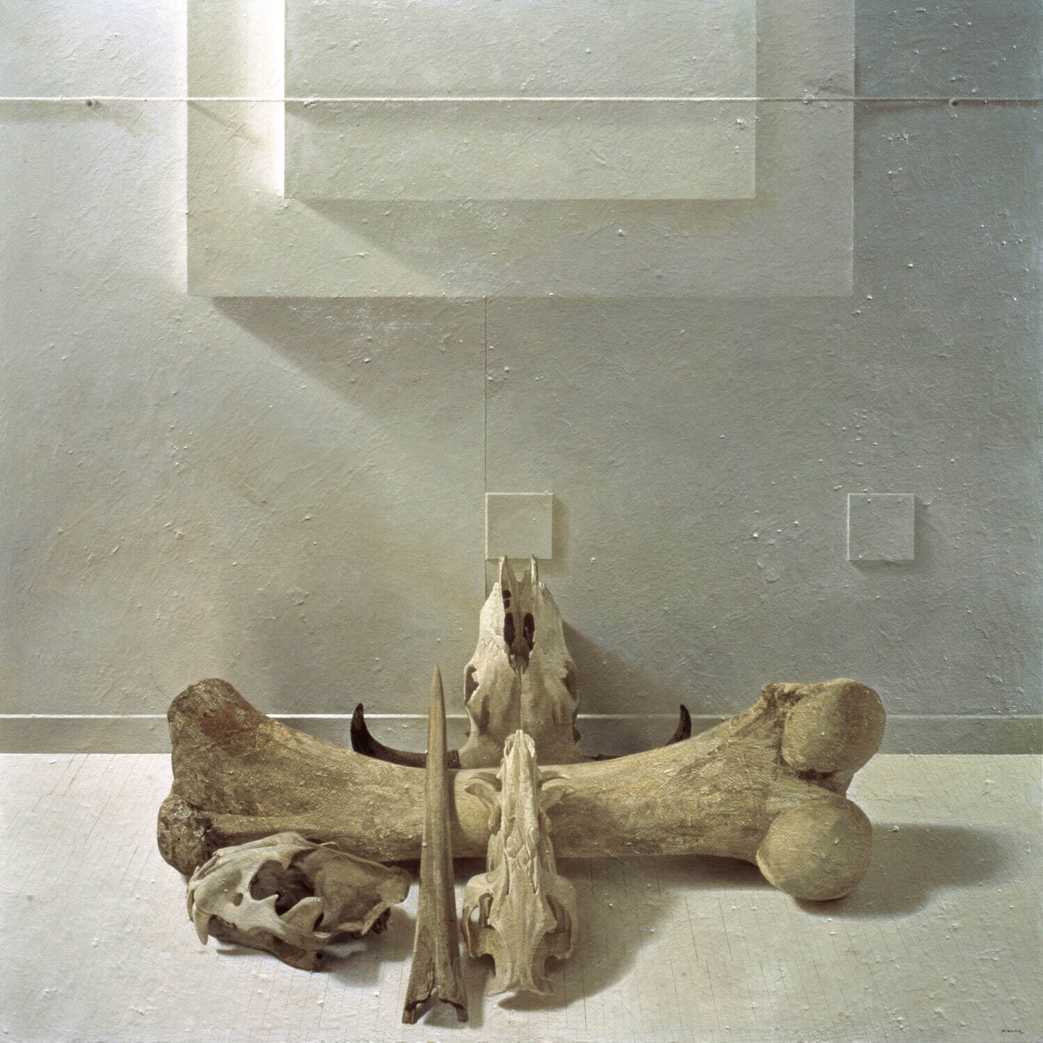 野田弘志《TOKIJIKU (非時) ⅩⅩⅠ MammothⅡ》1996-2002年 油彩・カンヴァス 一番星画廊