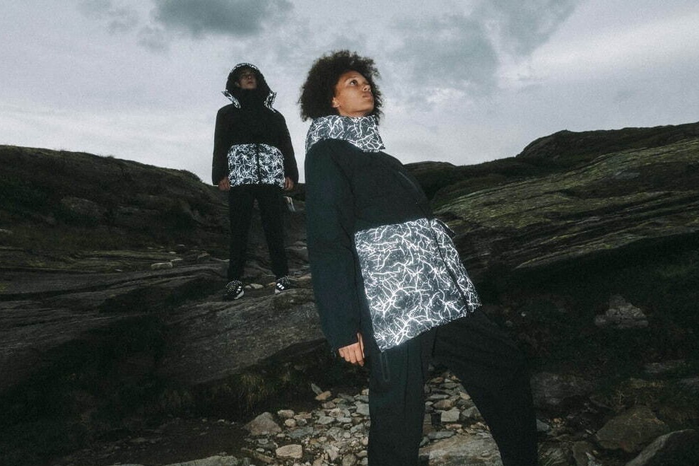 アディダス テレックス×アンドワンダー、軽量ハイキングシューズ＆リフレクタープリントジャケット