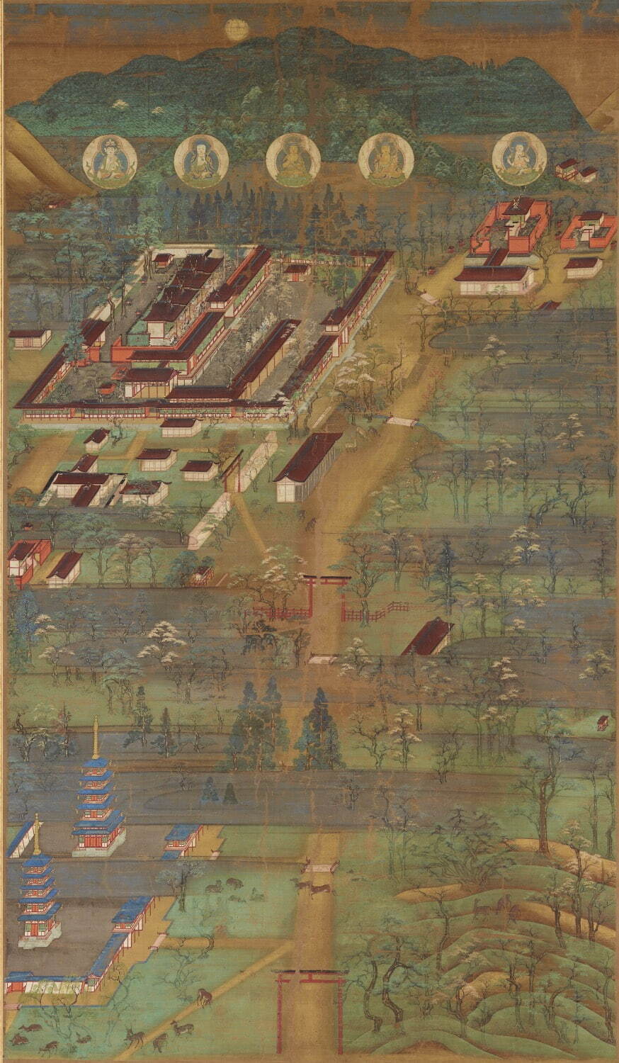 重要文化財 春日宮曼荼羅 鎌倉時代(13世紀) 奈良・南市町自治会
［前期展示：12月10日(土)〜12月25日(日)］