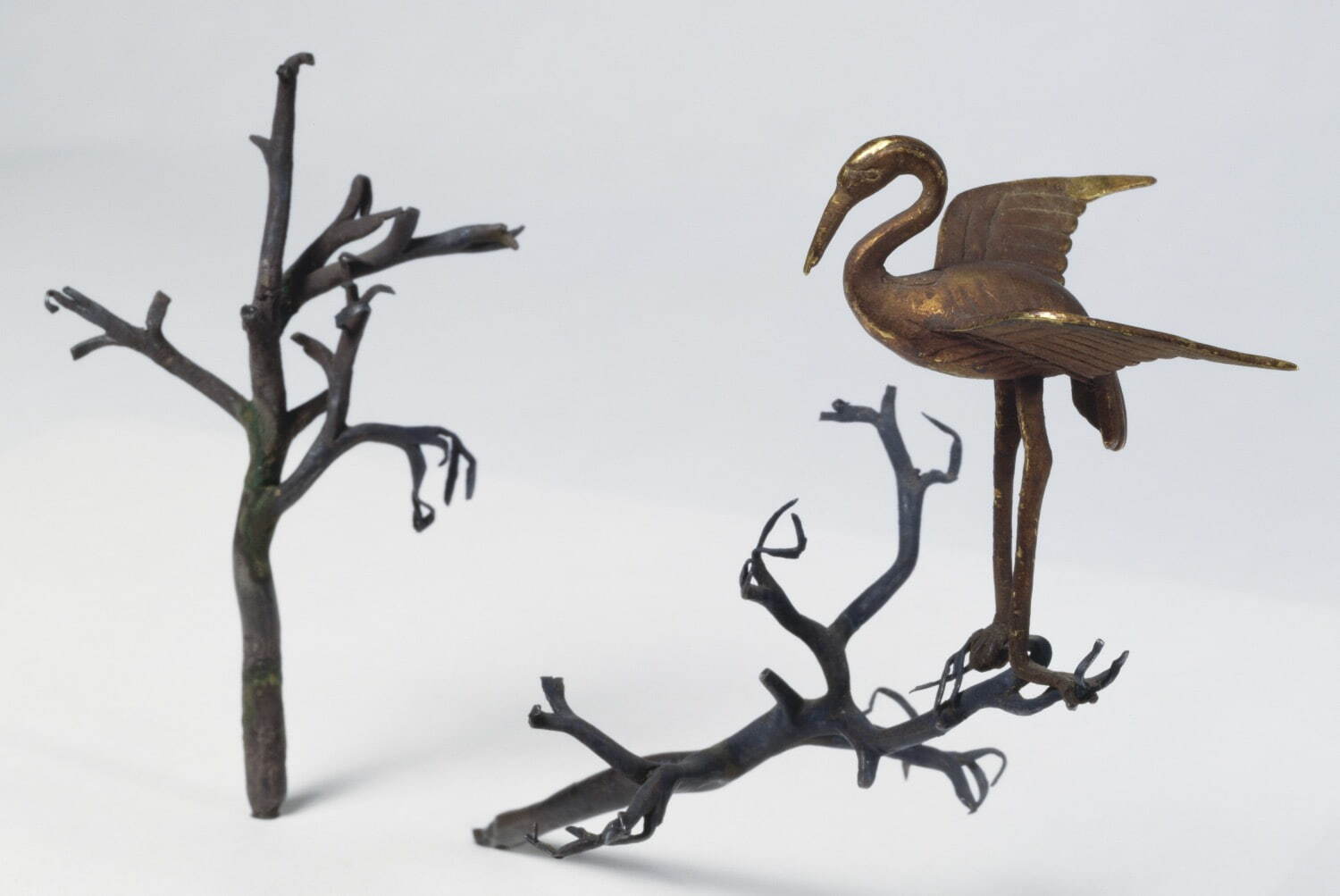 国宝 若宮御料古神宝類 金鶴及銀樹枝・銀樹枝 平安時代(12世紀) 奈良・春日大社