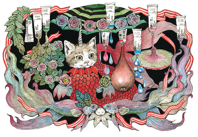キュートで繊細なネコ＆ウサギのアイテム登場 - ラフォーレ原宿で人気画家ヒグチユウコの限定ショップ | 写真