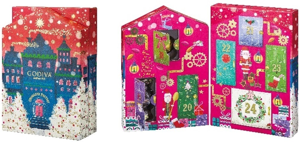 ゴディバのクリスマス、”ツリー＆星型”チョコを入れた限定ボックスやアドベントカレンダー｜写真18