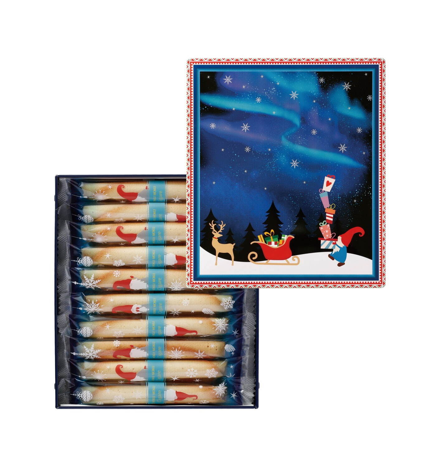 ヨックモックのクリスマスコレクション2022、スウェーデンの妖精を描いた限定デザイン缶｜写真5