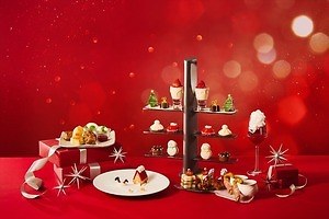 大人気新品 ザ・サウザンド京都のクリスマス限定アフタヌーンティー、サンタ 食器