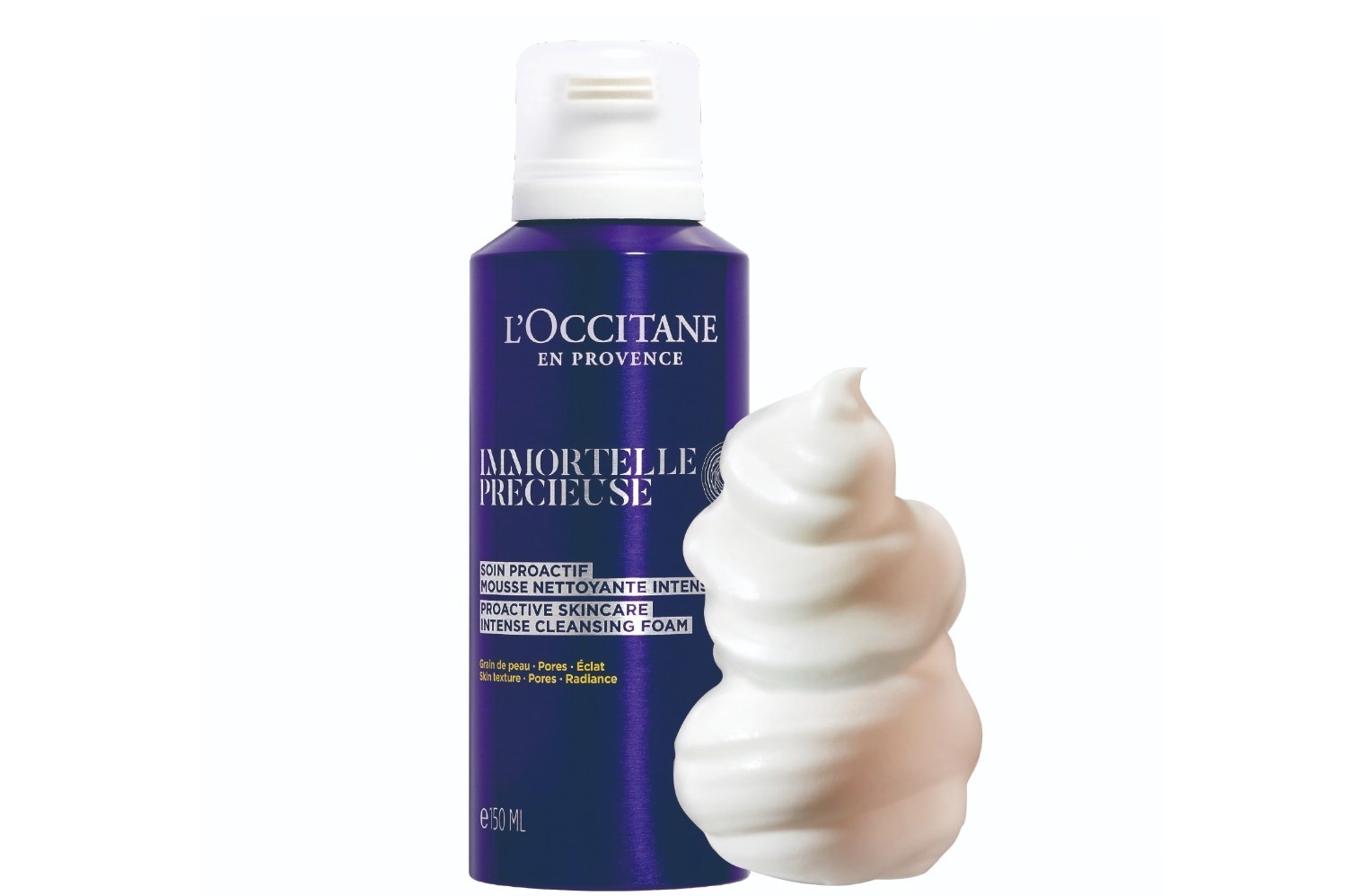 ロクシタン22年冬スキンケア - 「イモーテル プレシューズ」濃密泡洗顔が進化、毛穴レスな肌へ