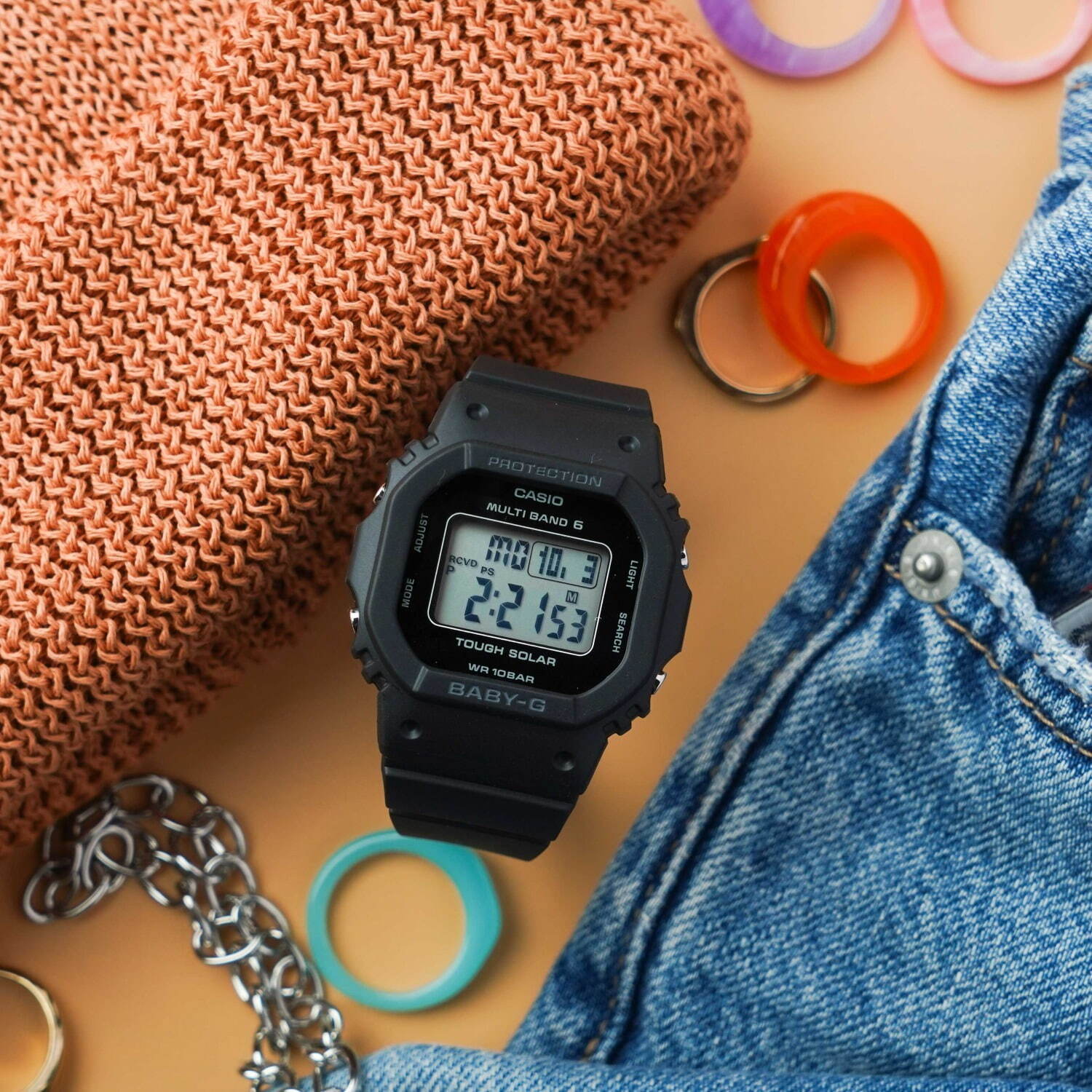 BABY-G新作腕時計、“コンパクト＆スリム”なスクエア型ウオッチ｜写真1