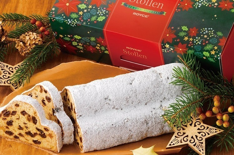 ロイズのクリスマススイーツ、限定パッケージのシュトーレン