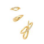 4℃新作ジュエリー“水面の煌めき”着想のダイヤモンドのリングセット、美しい曲線のイヤーカフも｜写真3