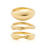 4℃新作ジュエリー“水面の煌めき”着想のダイヤモンドのリングセット、美しい曲線のイヤーカフも｜写真2