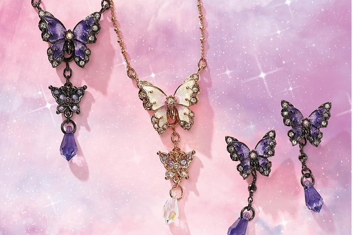 【新品】ANNA SUI 孔雀の羽モチーフ ネックレス、イヤリング Amazon | [アナスイ]孔雀の羽モチーフ ネックレス SAMN194255XX