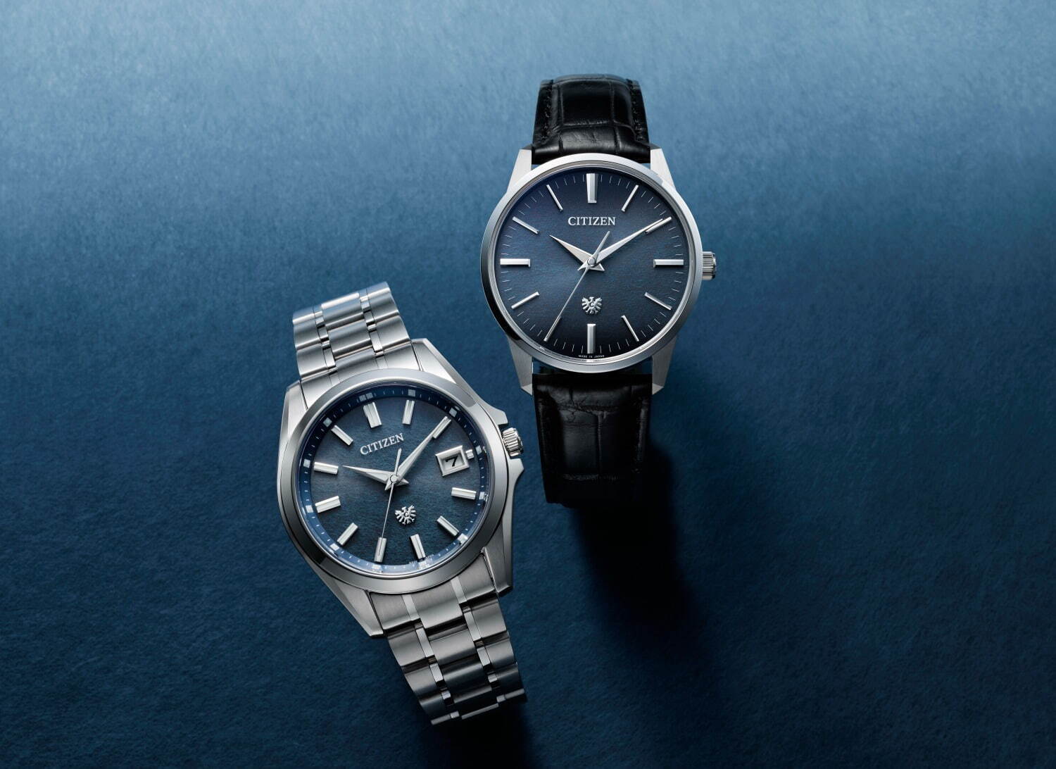 ザ・シチズン新作腕時計、ブランド初“ジャパンブルー”の藍染和紙文字板｜写真1