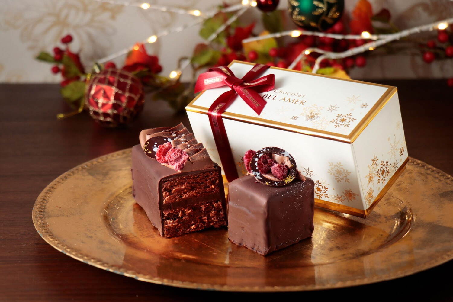 ベルアメールのクリスマス、”ツリー＆オーナメント型”チョコ＆濃厚ショコラケーキ｜写真8