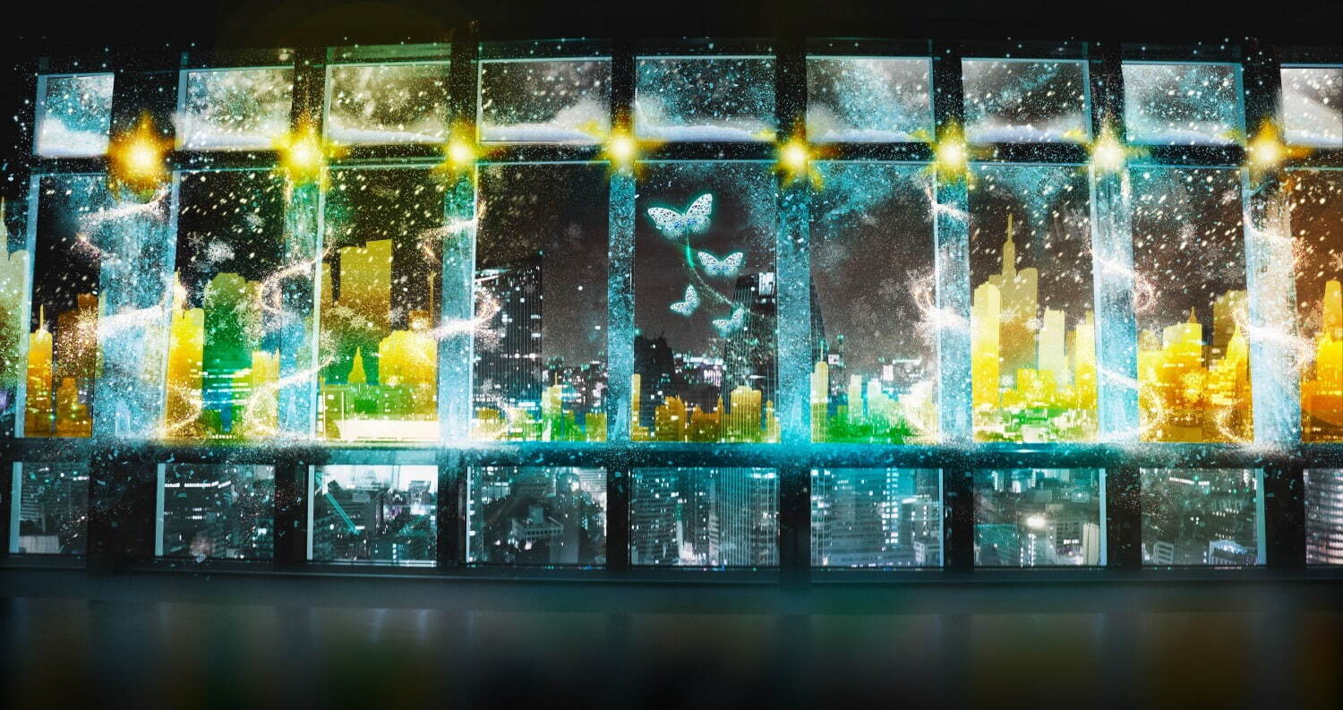 東京タワー×ネイキッドの夜景イベント、煌びやかな”氷の世界”を表現したマッピングショー｜写真1