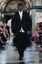シモーネロシャ　Simone Rocha ベルテッド　ハイウウェストパンツ　黒 org.jpg