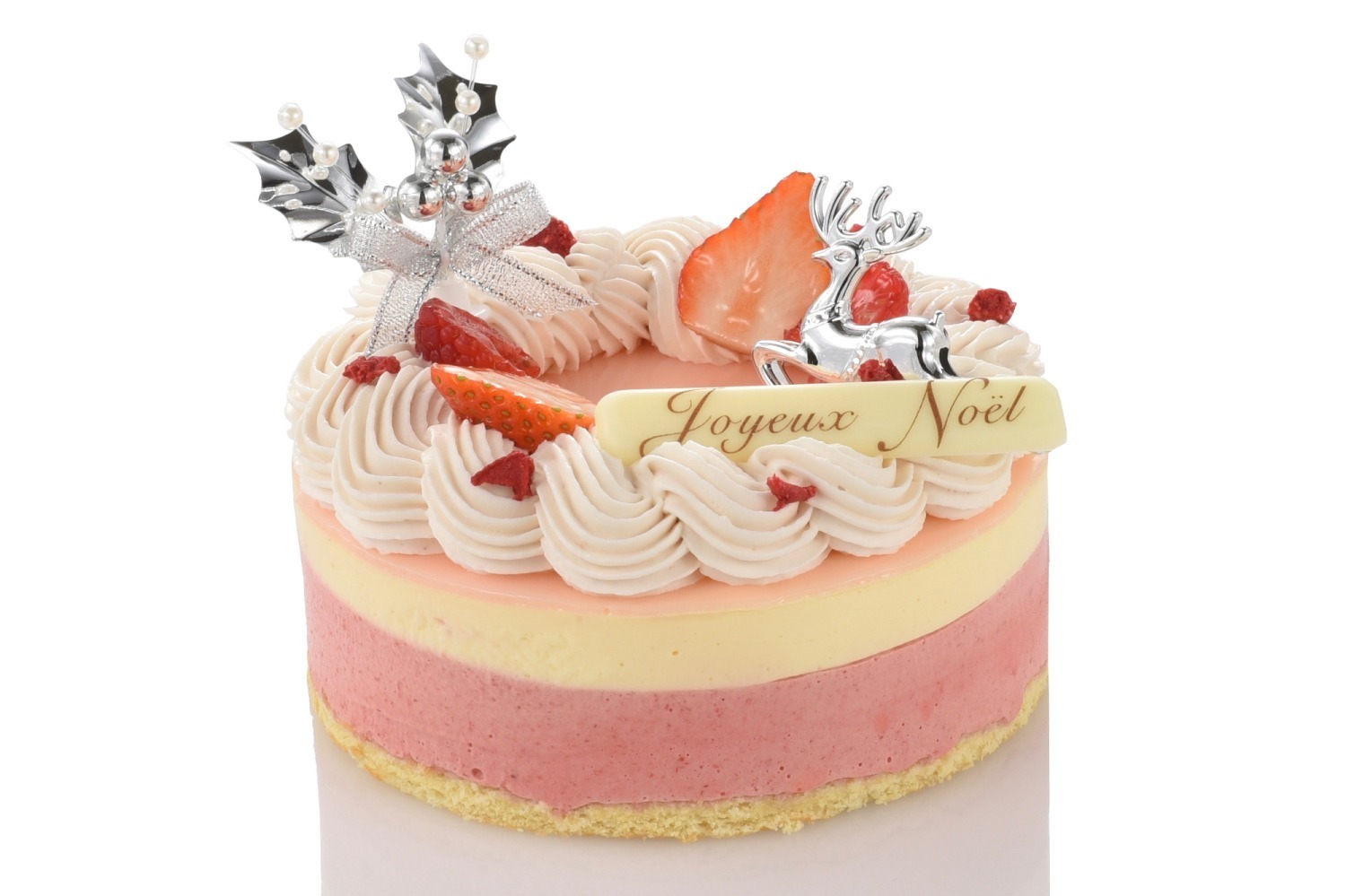 フレデリック・カッセルの2022クリスマスケーキ、真っ赤なベリー＆花が香るムースや濃厚ショコラケーキ