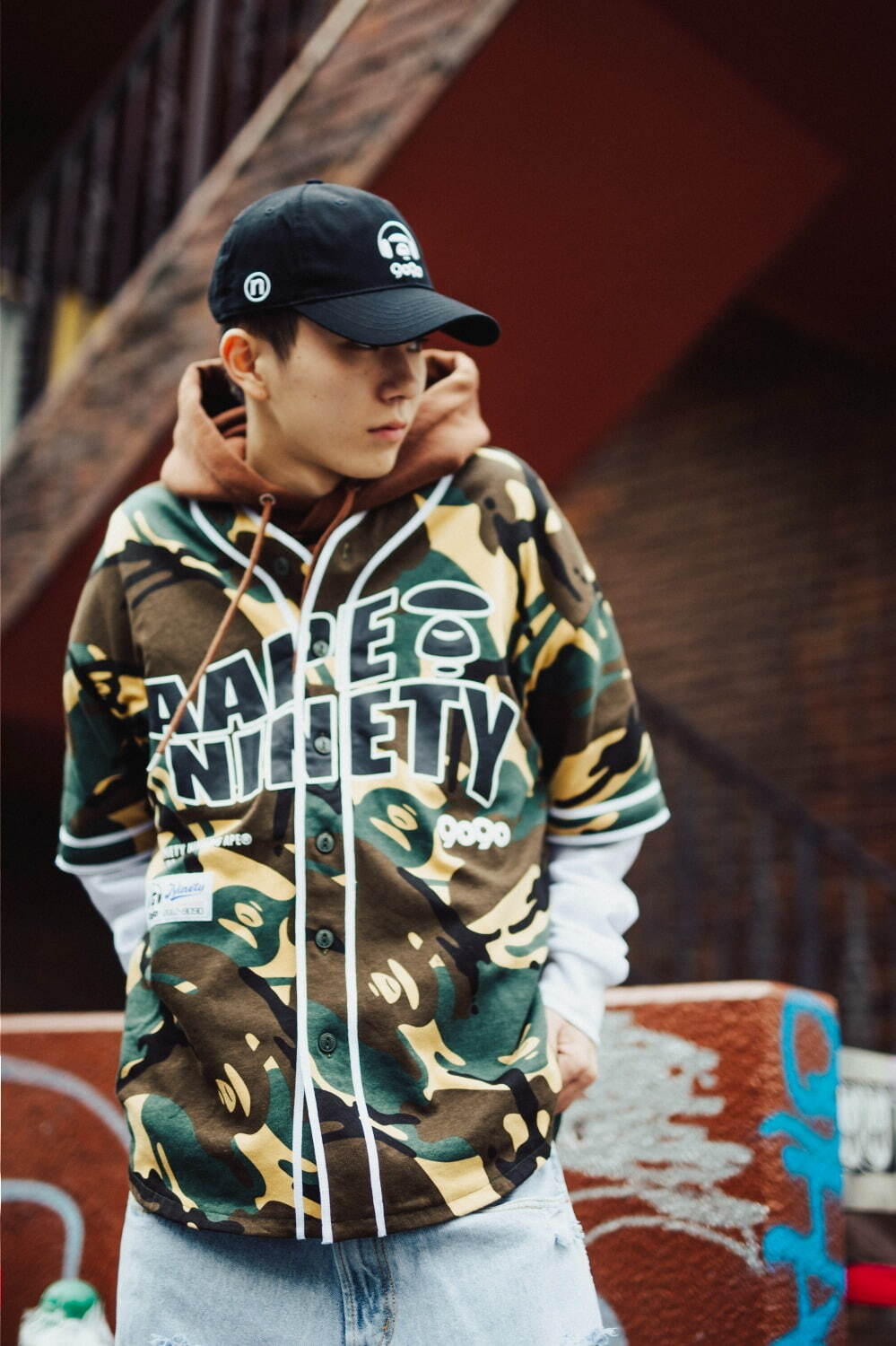 【コラボ】Aape✖️9090 スウェット L size ブラック