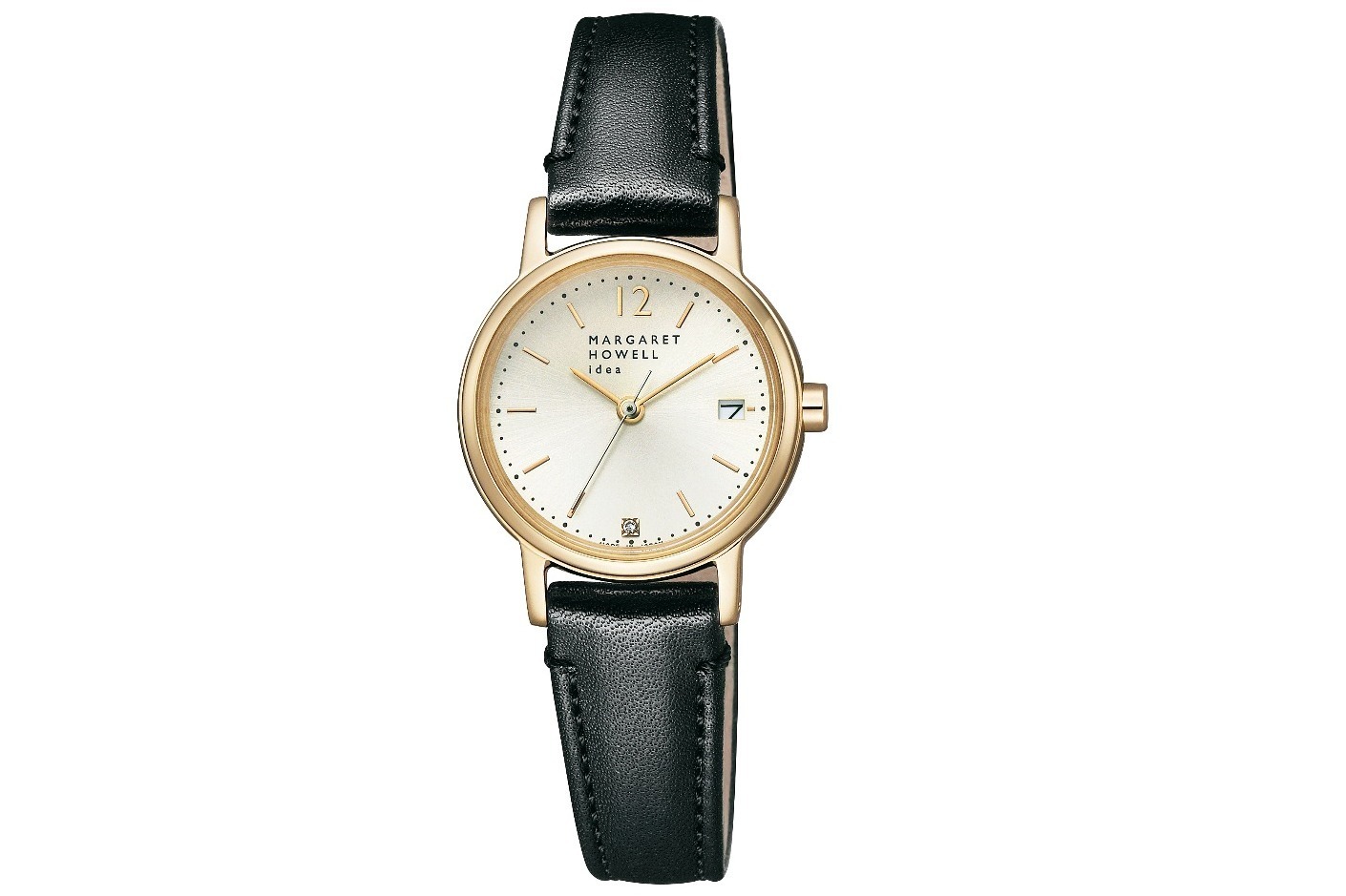 マーガレット・ハウエル アイデア腕時計、輝く”ダイヤモンド”を配した 
