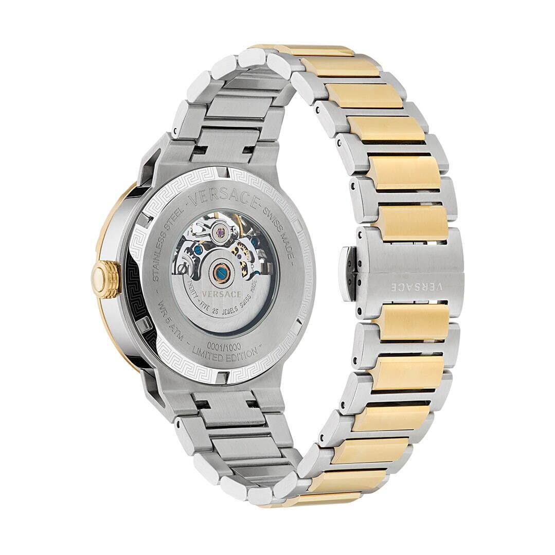 ヴェルサーチェ新作腕時計“まるで浮いている”メドゥーサ＆グレカ模様のスケルトンウォッチ｜写真4