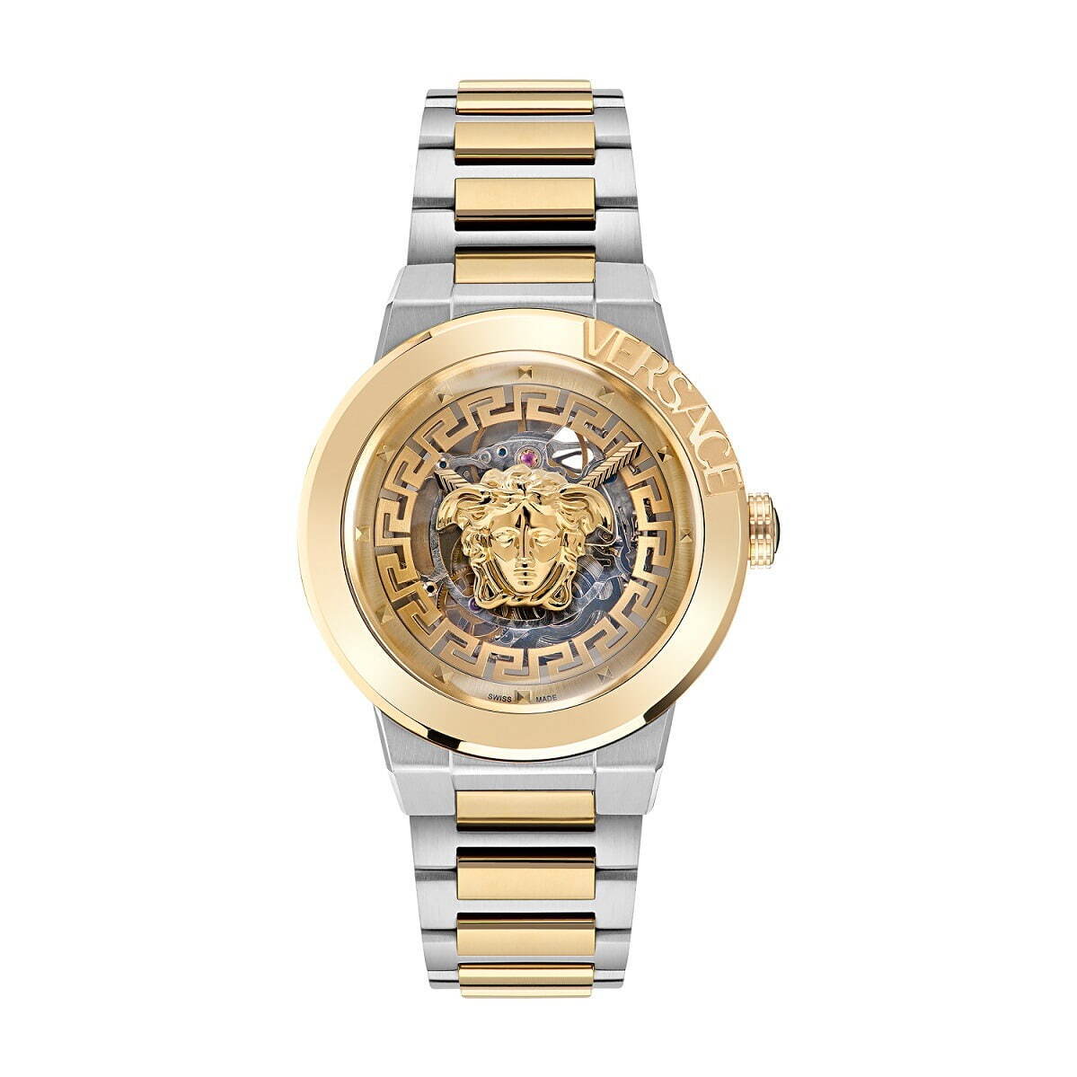 ヴェルサーチェ新作腕時計“まるで浮いている”メドゥーサ＆グレカ模様のスケルトンウォッチ｜写真2