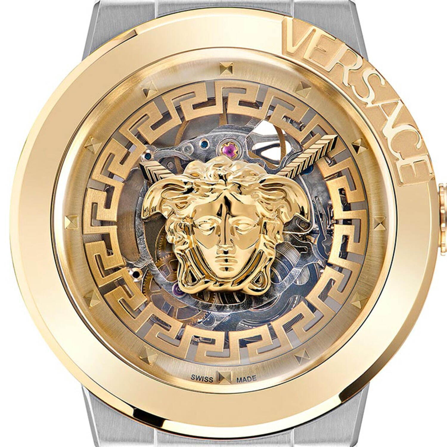 ヴェルサーチェ新作腕時計“まるで浮いている”メドゥーサ＆グレカ模様のスケルトンウォッチ｜写真7